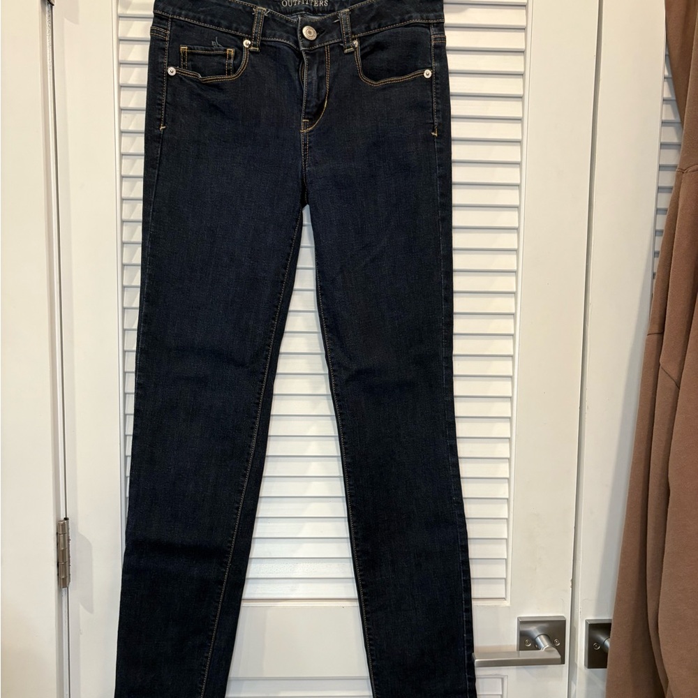 American Eagle Outfitters Dark Blue Skinny Jeans